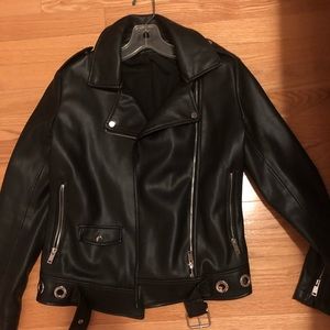 Faux leather jacket
